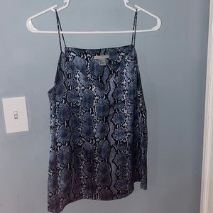 Blue snakeskin shirt